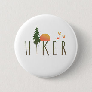 Hiker 6 Cm Round Badge