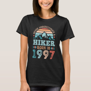 Hiker born in 1997 30th Birthday Hiking Hike T-Shirt