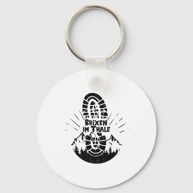 Hiker Brixen Im Thale Tyrol Austria Vacation Hikin Key Ring (Front)