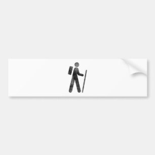Hiker Bumper Sticker