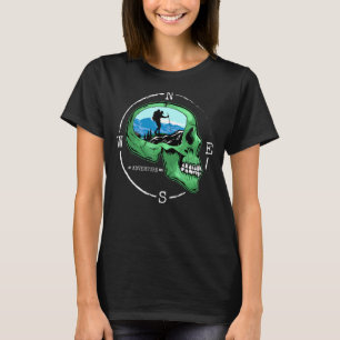 Hiker Compass Walk Outdoors Camping Nature Hiking T-Shirt