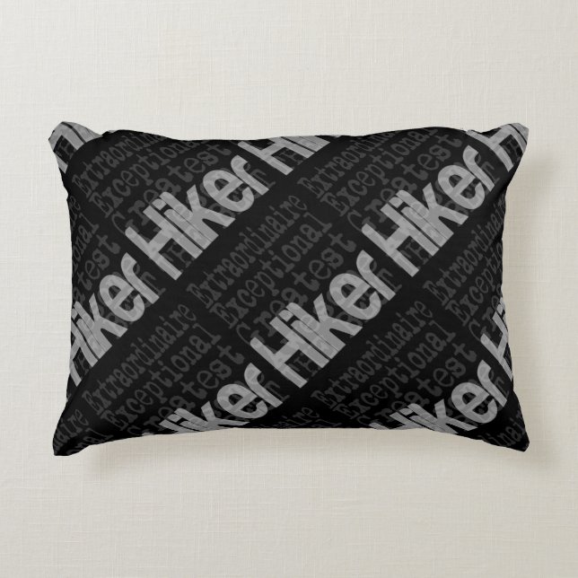 Hiker Extraordinaire Decorative Cushion (Front)