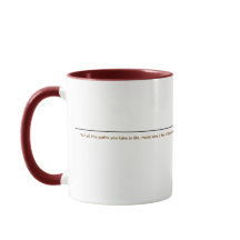 Hiker in desert mug with John Muir quote