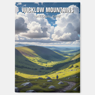 Hiker in Wicklow Mountains National Park Ireland Magnet