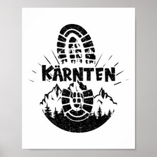 Hiker Kärnten Kärnten Austria Vacation Poster