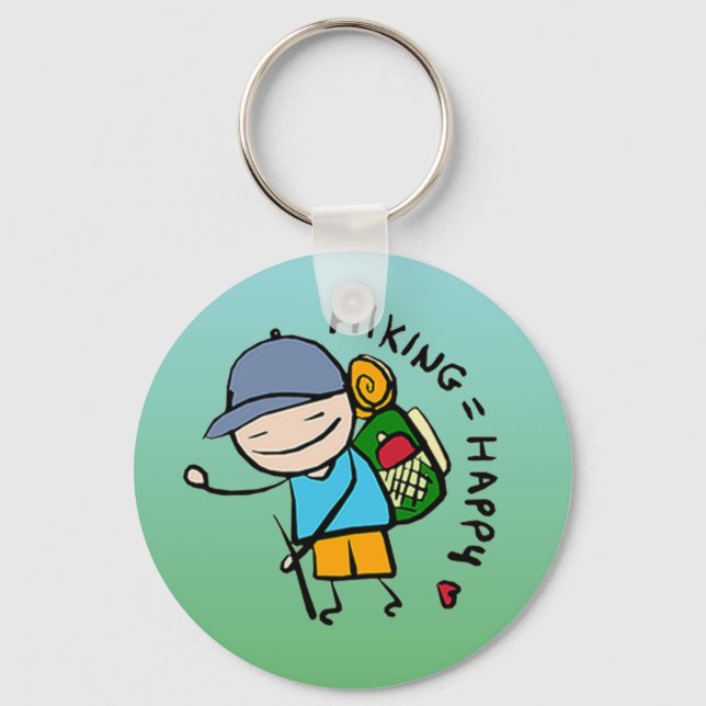 Hiker Keychain (Front)