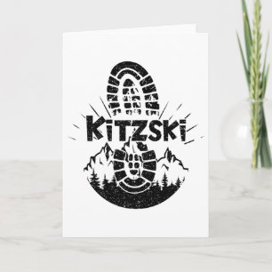 Hiker Kitzski Tyrol Austria Vacation  Card