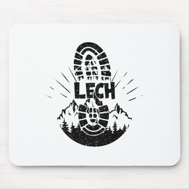 Hiker Lech Vorarlberg Austria Vacation  Mouse Pad (Front)