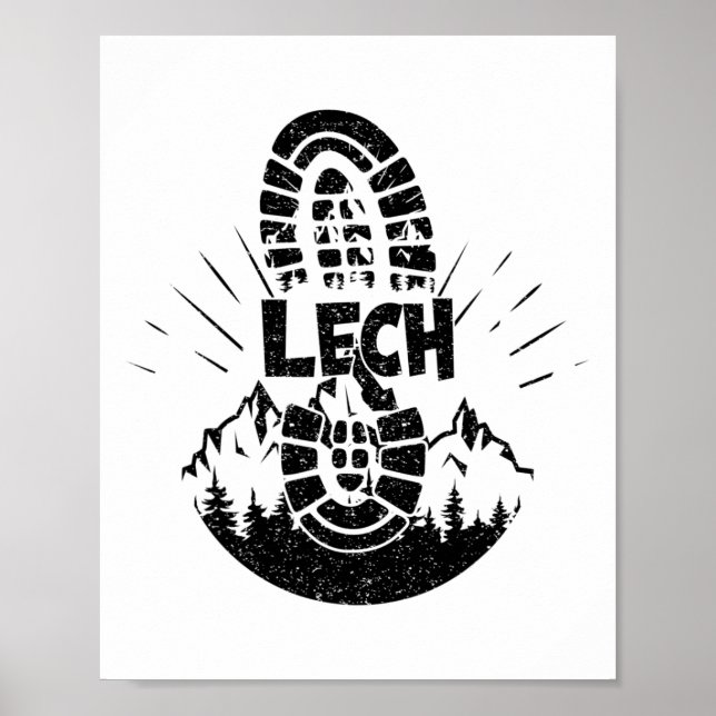 Hiker Lech Vorarlberg Austria Vacation  Poster (Front)