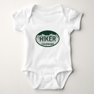 Hiker license oval baby bodysuit