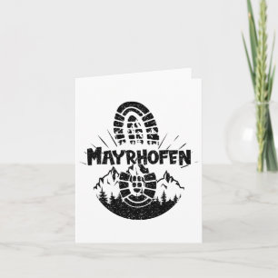 Hiker Mayrhofen Tyrol Austria Vacation Card