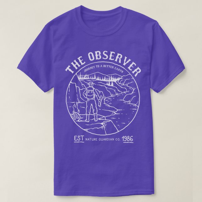 Hiker Nature  Design  T-Shirt (Design Front)