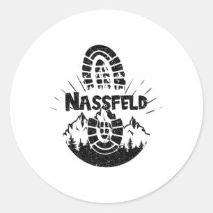 Hiker Nfeld Kärnten Austria Vacation Classic Round Sticker