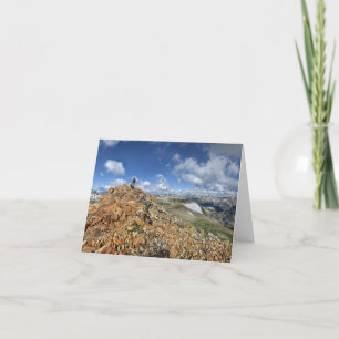 Hiker on Mt Belford - Collegiate Peaks - Colorado Card