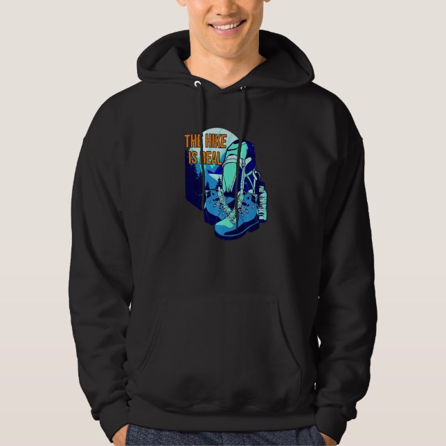 Hiker Saying Hiking Shoes Hiking Pun For Hiking   Hoodie (Front)