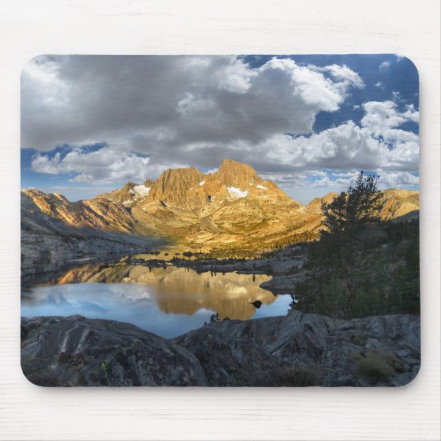 Hiker View of Garnet Lake Sunrise 2 - JMT Mouse Pad (Front)