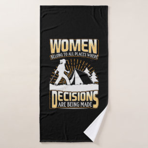 Hiker Women Belong To All Places Bath Towel