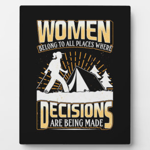 Hiker Women Belong To All Places Plaque