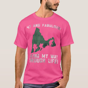 Hiking 47Th Birthday Fourty-Seven Years Old Mounta T-Shirt