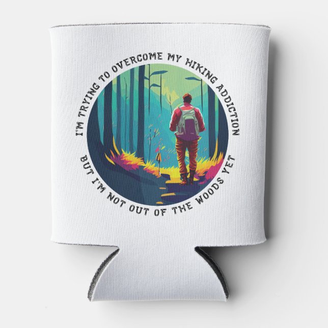 Hiking Addiction Can Cooler (Front)