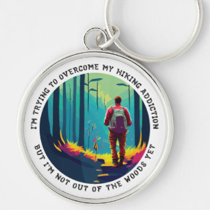Hiking Addiction Key Ring