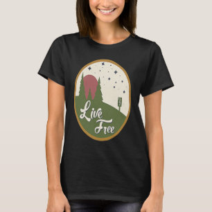 Hiking & Adventure Great Outdoors Wanderlust Live  T-Shirt