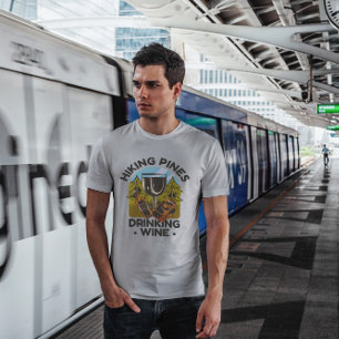 Hiking And Drinking Wine T-Shirt