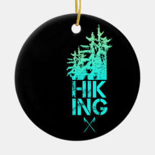Hiking and Trekking Outdoor Vintage Forest Design Ceramic Tree Decoration
