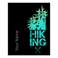 Hiking and Trekking Outdoor Vintage Forest Design
