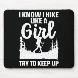 Hiking Art For Men Women Outdoor Nature Hiker Camp Mouse Pad