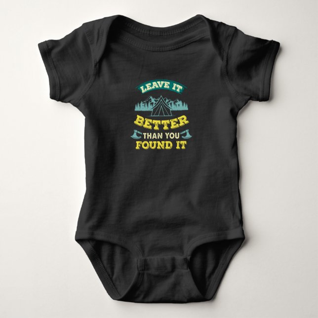 Hiking Baby Bodysuit (Front)