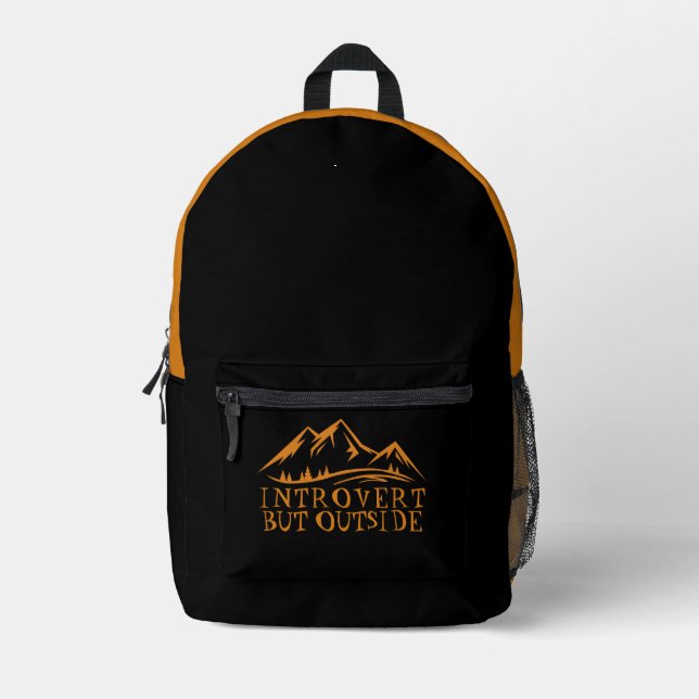 Hiking Backpack Modern Mountain orange  (Front)