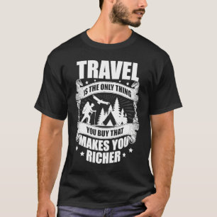 Hiking backpacking Mountaineering Camping trekking T-Shirt