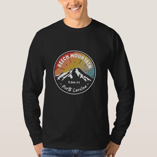 Hiking Beech Mountain - North Carolina T-Shirt (Front)