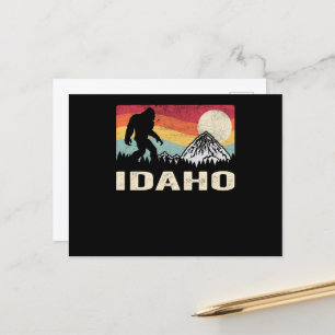 Hiking Bigfoot Idaho Camping Sasquatch Postcard