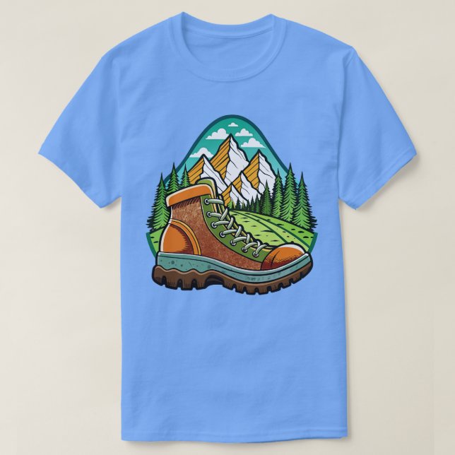 hiking boot simple Graphic T-Shirt (Design Front)