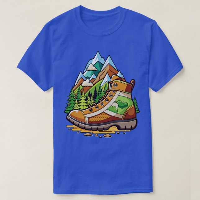 hiking boot T-Shirt (Design Front)