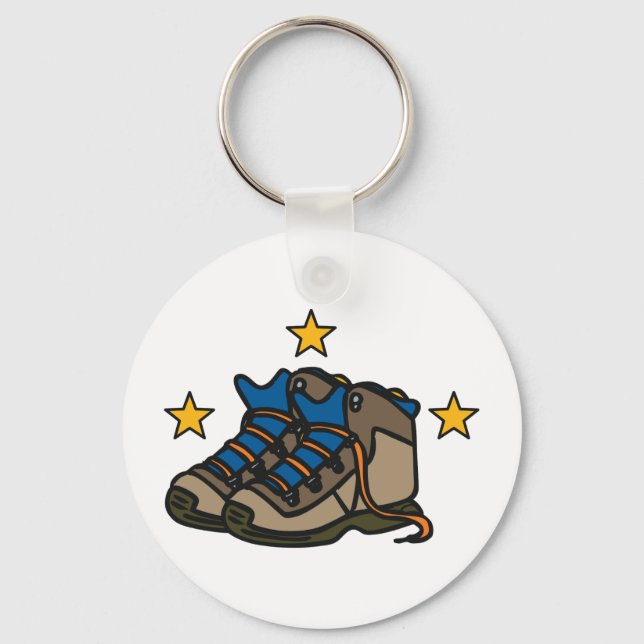 Hiking Boots Key Ring (Front)