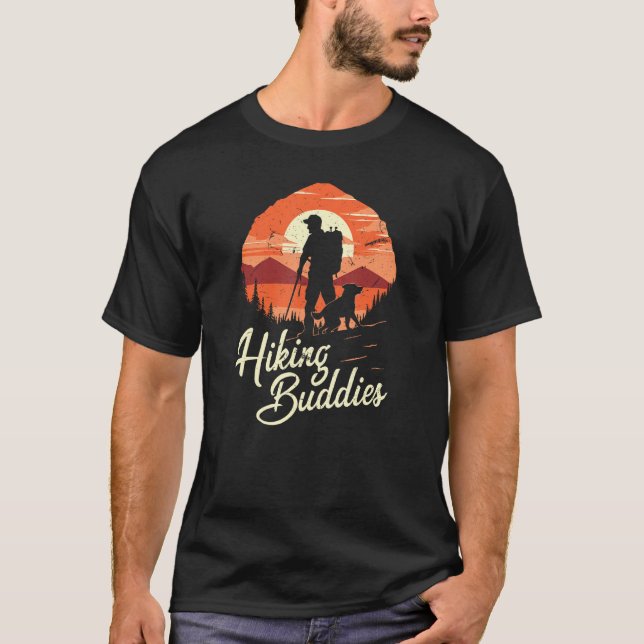 Hiking Buddies Outdoor Trail Walking for Pet Dog O T-Shirt (Front)