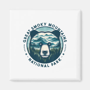 Hiking Camping Great Smoky Mountains National Park Magnet