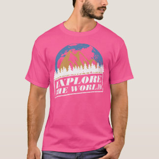 Hiking Camping - Tenting Trekking Camp Outdoor Cam T-Shirt