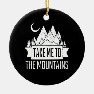 Hiking Ceramic Tree Decoration
