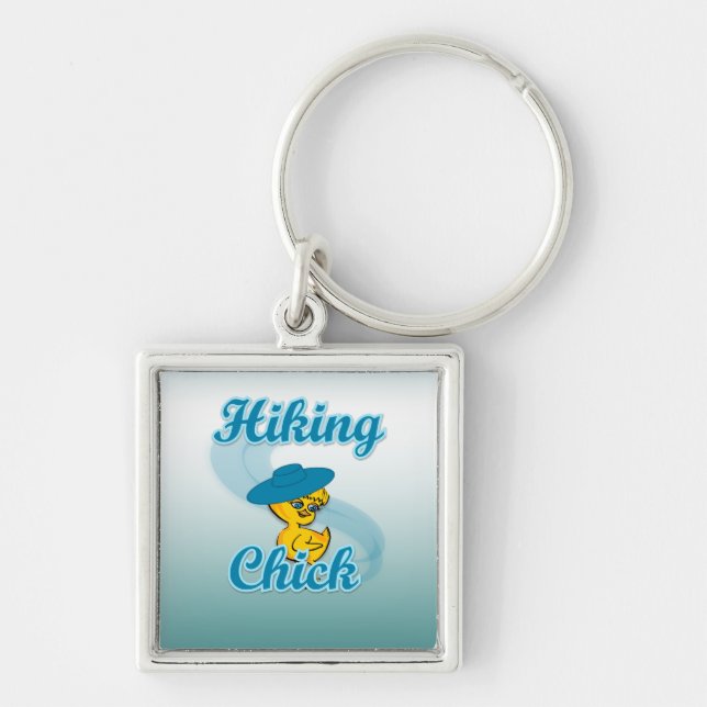 Hiking Chick #3 Key Ring (Front)