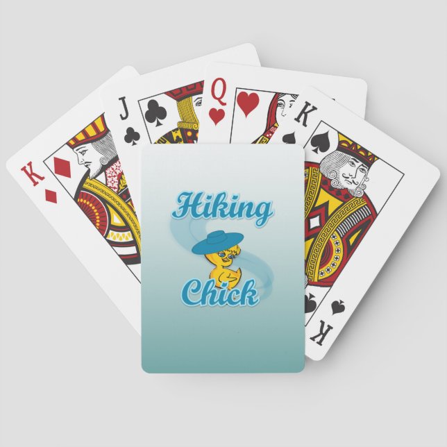 Hiking Chick #3 Playing Cards (Back)