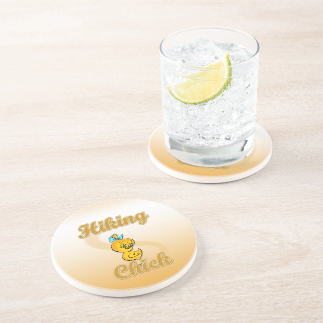 Hiking Chick Coaster (Side)