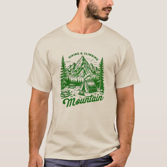 Hiking & Climbing Adventure T-shirt (Front)