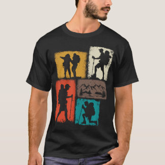 Hiking Collage Hiker Men Outdoorsman Youth T-Shirt
