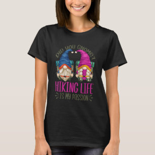 Hiking Dad And Hiker Mum Gnomes For Camping Summer T-Shirt