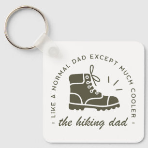 Hiking dad funny hiker father key ring