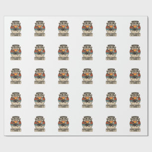 Hiking Dandie Dinmont Terrier Dog Mountain Sunset Wrapping Paper
